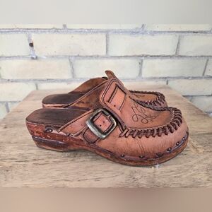 Vintage Leather Mules